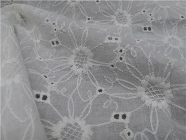 100% bomuld broderi blonder Stof